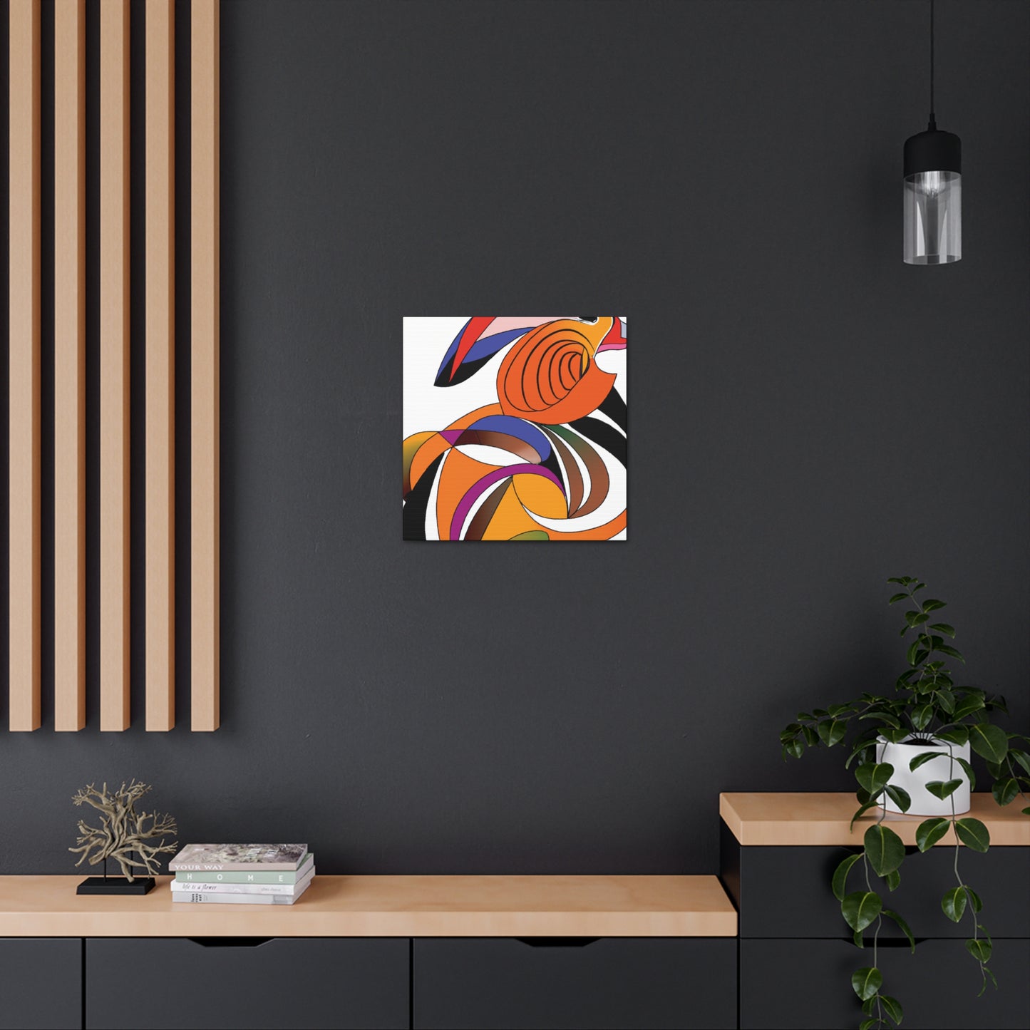 Mandarin Ducks in Spring. - Canvas