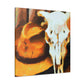 "Cow Skull Impressionism" - Canvas