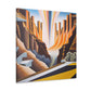 "Colorful Canyon Brilliance" - Canvas