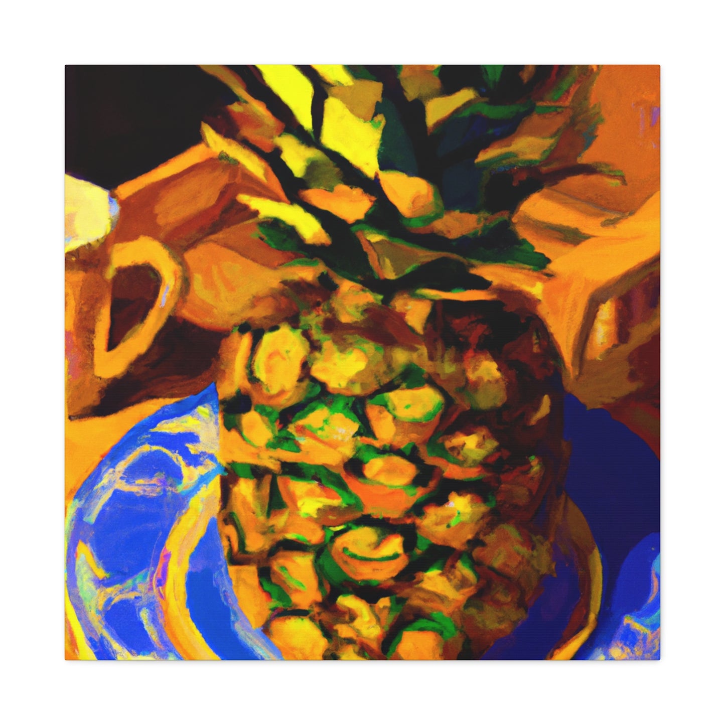 Pineapple Portrait Impression - Canvas