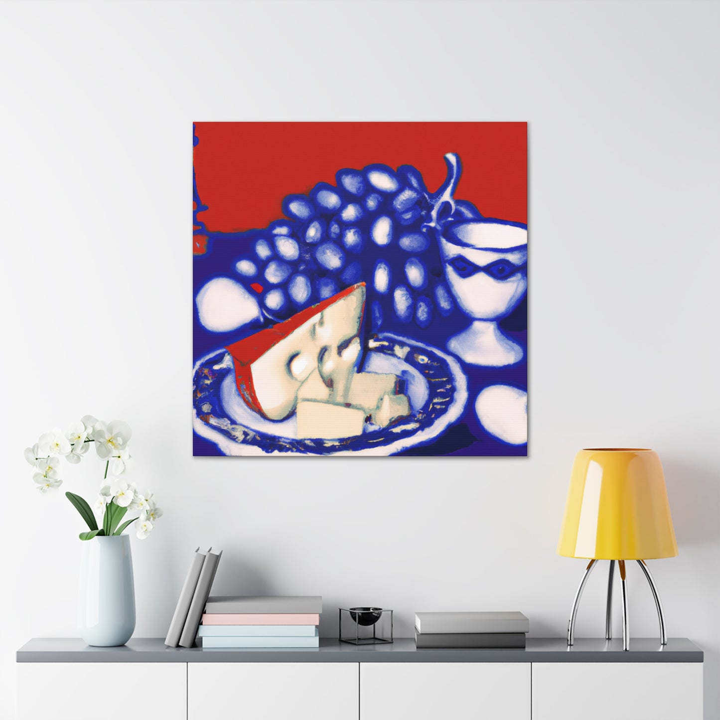 "Cheese and Grapes Abound" - Canvas