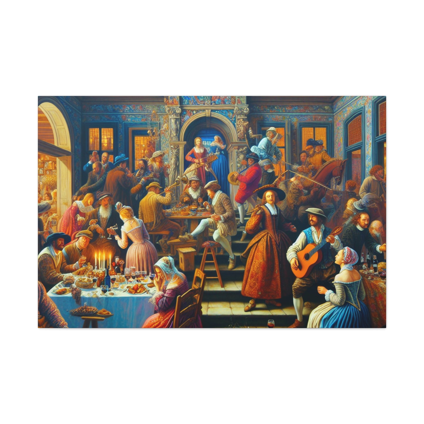 "Revelry at Renaissance Villa" - Canvas