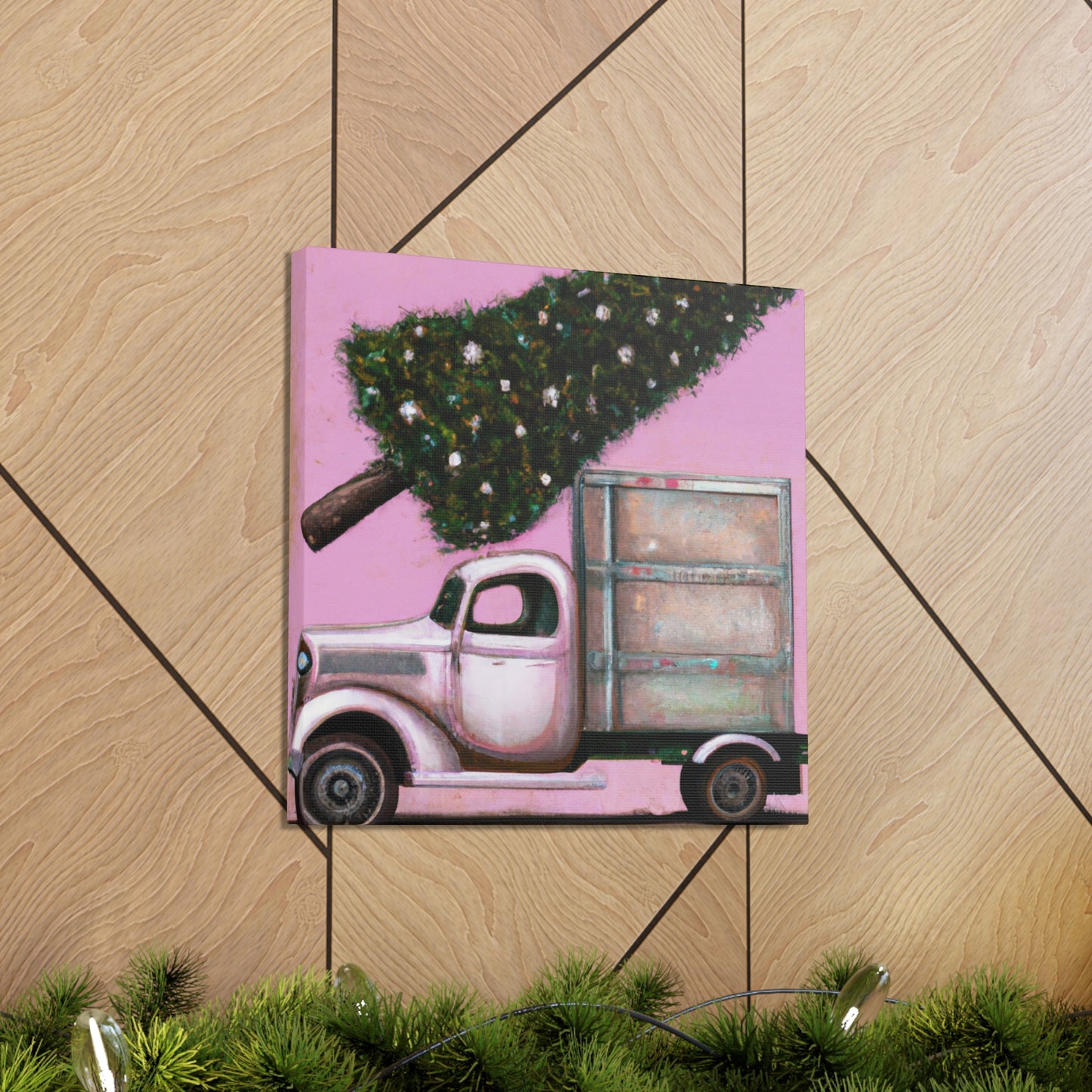 Vintage Christmas Delivery - Canvas