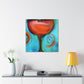 "Cheers to Wine Glass" - Canvas