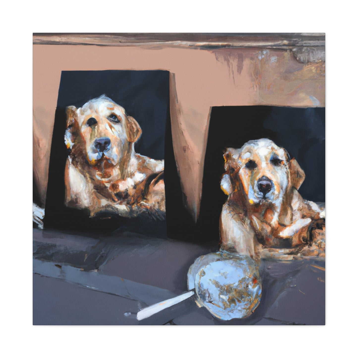 Golden Retriever Radiance - Canvas