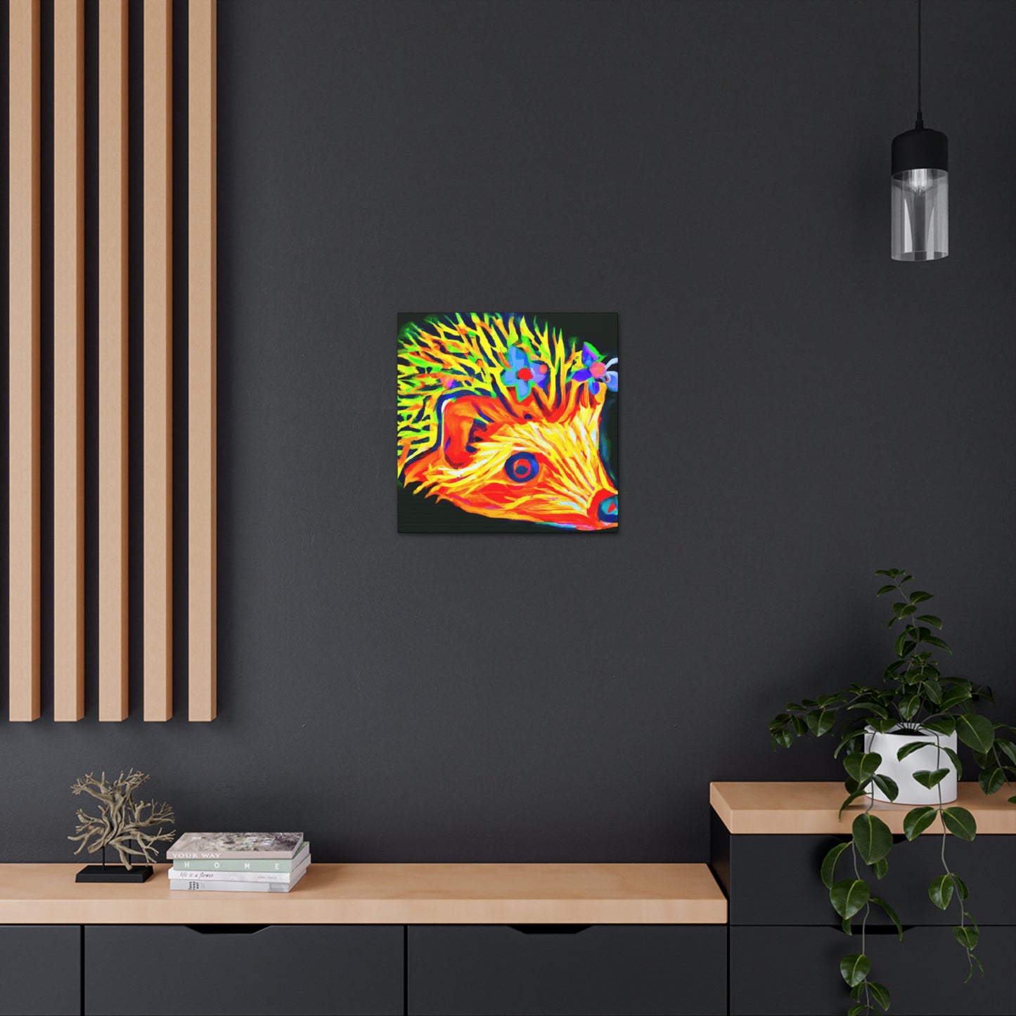 Hedgehog in Art Deco - Canvas