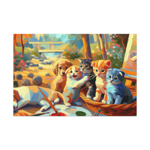 Whimsical Pet Melody - Canvas