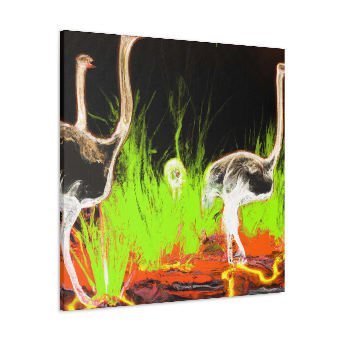 Ostrich Abstraction Masterpiece - Canvas