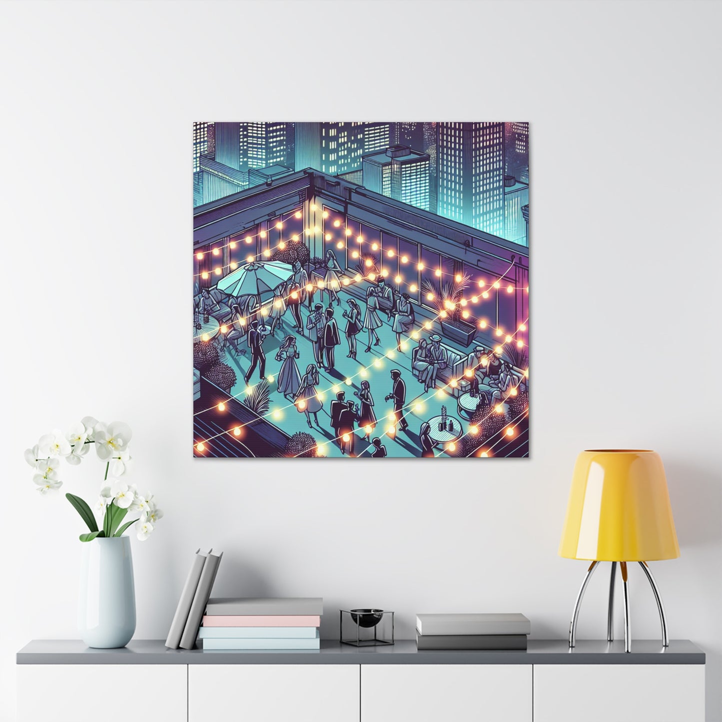 "Midnight Revellers Ascending" - Canvas