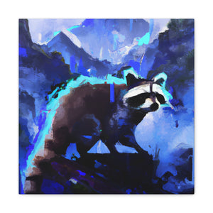 "Racoons in Moonlight" - Canvas