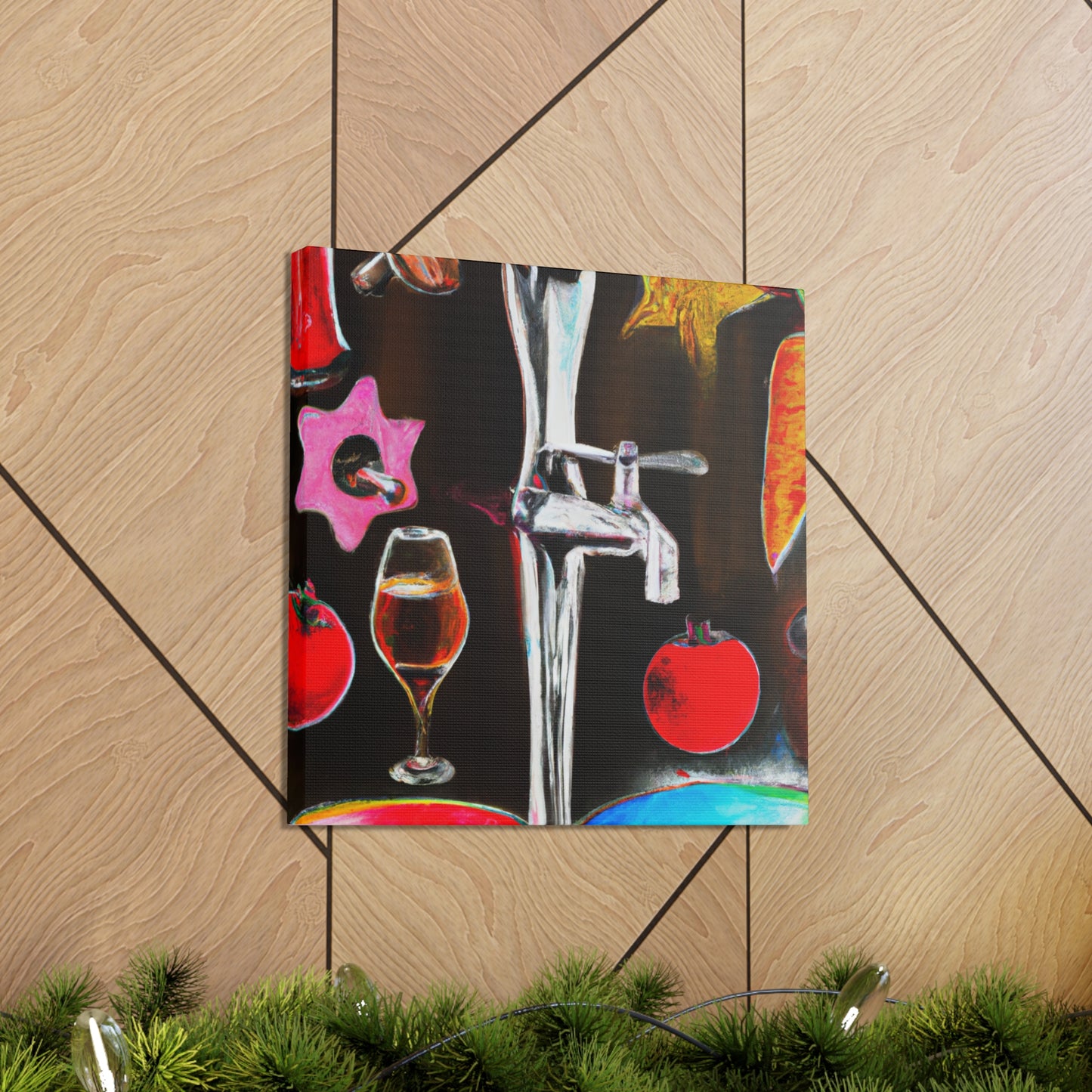 "Bar Tap Reflection" - Canvas