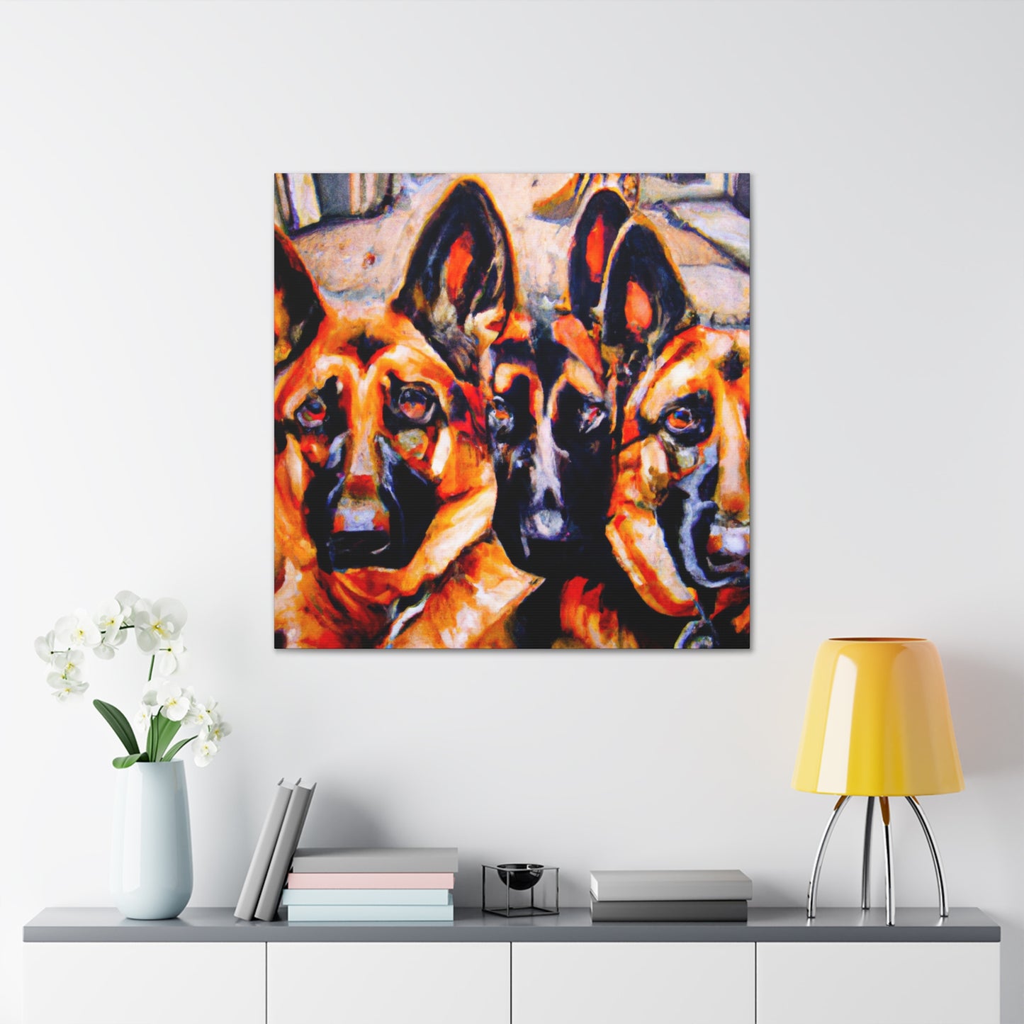 "Mystic German Shepherd Dream" - Canvas