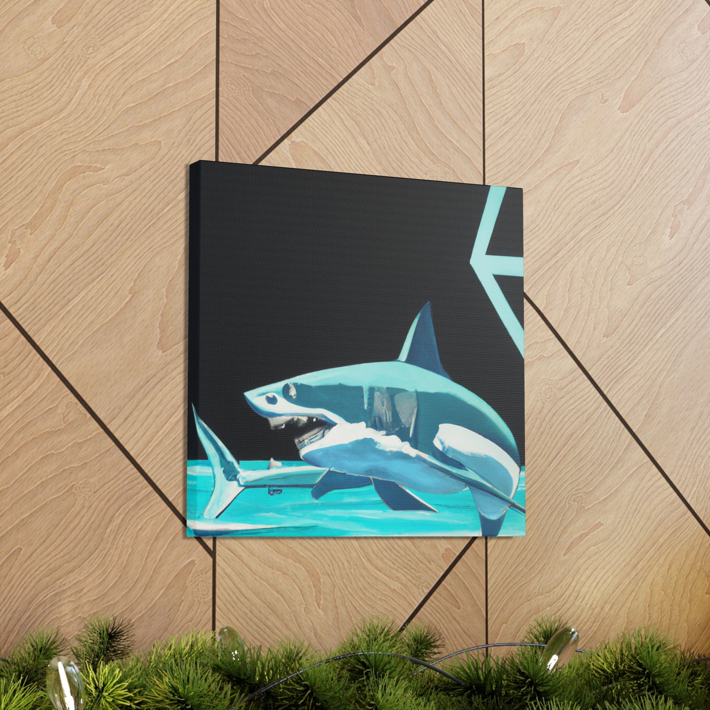 "Swift White SharKa" - Canvas