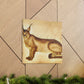 "Caracal in Art Deco" - Canvas