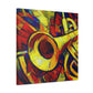 Trombone in Impressionism - Canvas