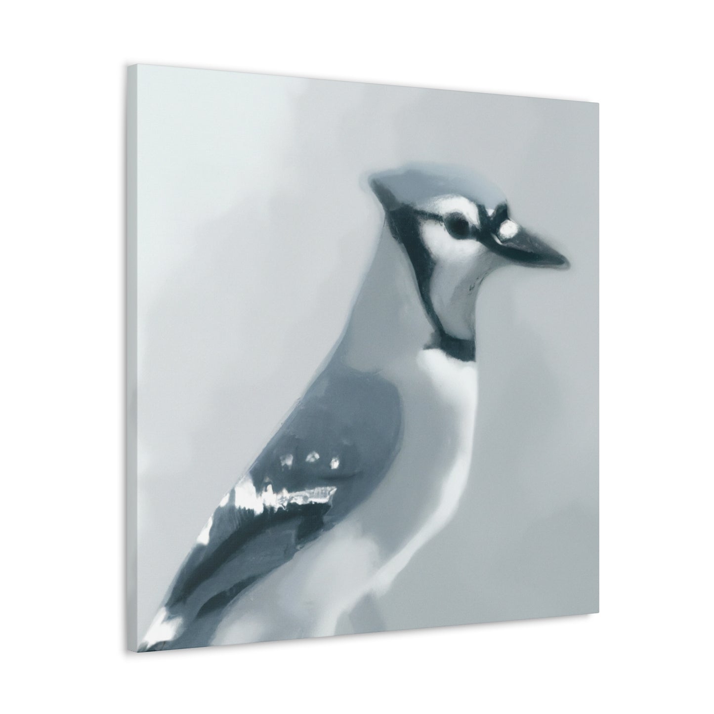 Blue Jay Paradise Scene - Canvas