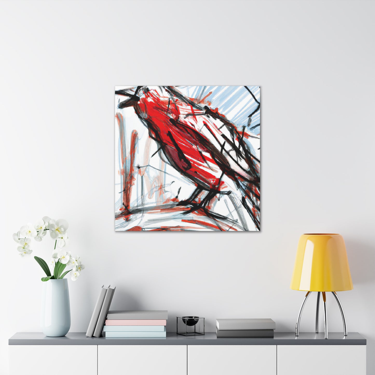 Red-winged Blackbird Abstraction - Canvas