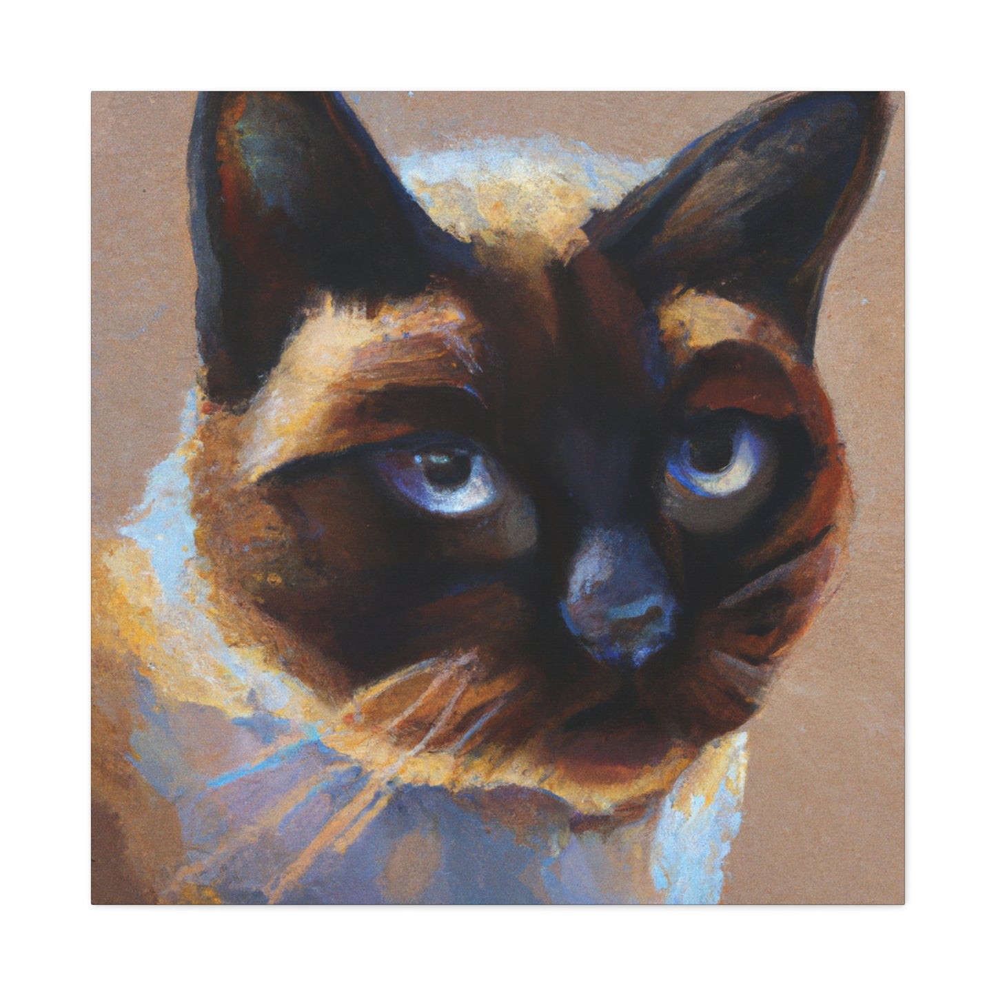 Siamese in Hyperrealism - Canvas