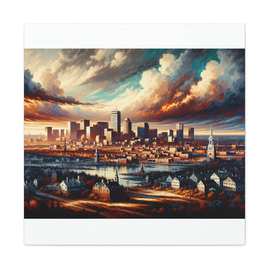 "Shimmering Beauty of Boston" - Canvas