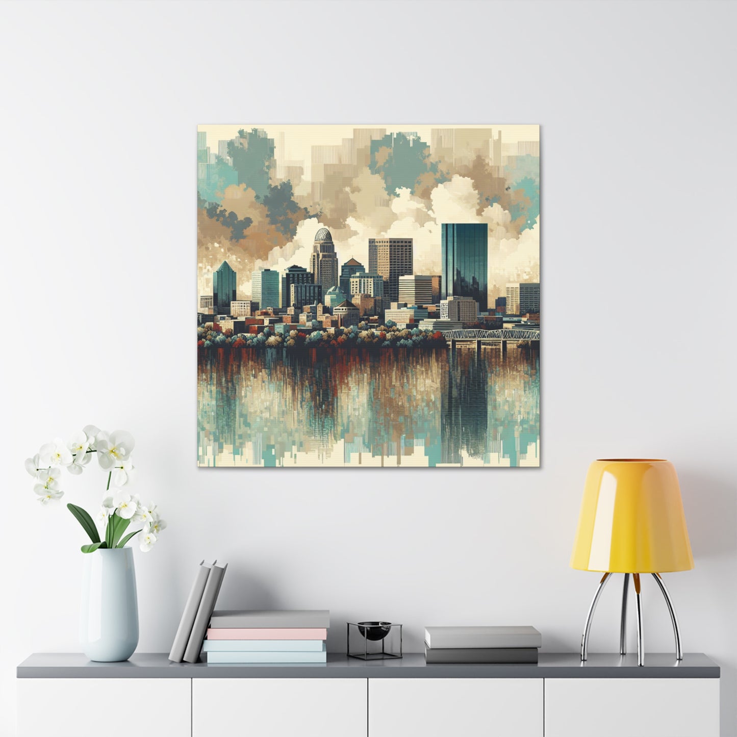 "Louisville's Timeless Urban Portrait" - Canvas