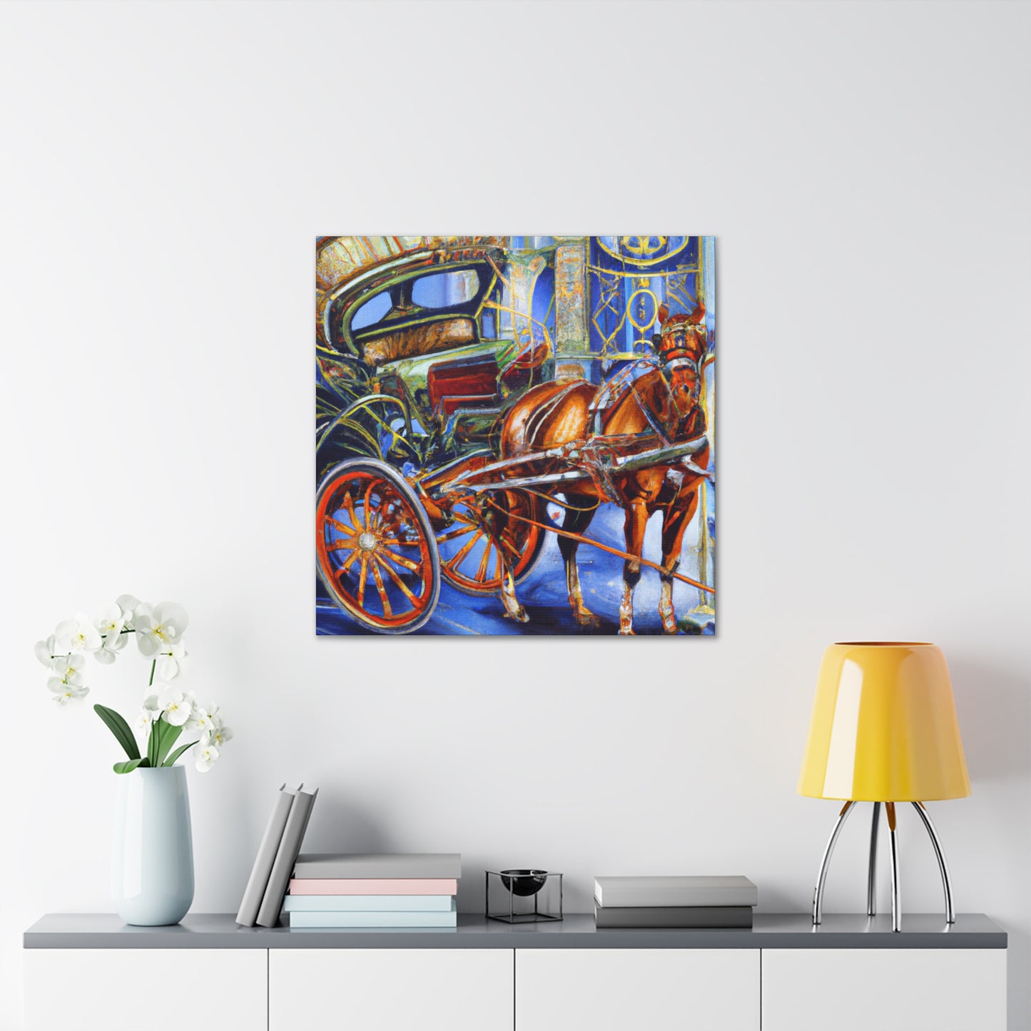 "Horse and Carriage Dream" - Canvas