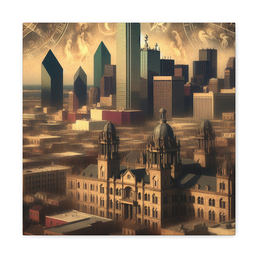 "Dallas: Golden Frontier Symphony" - Canvas