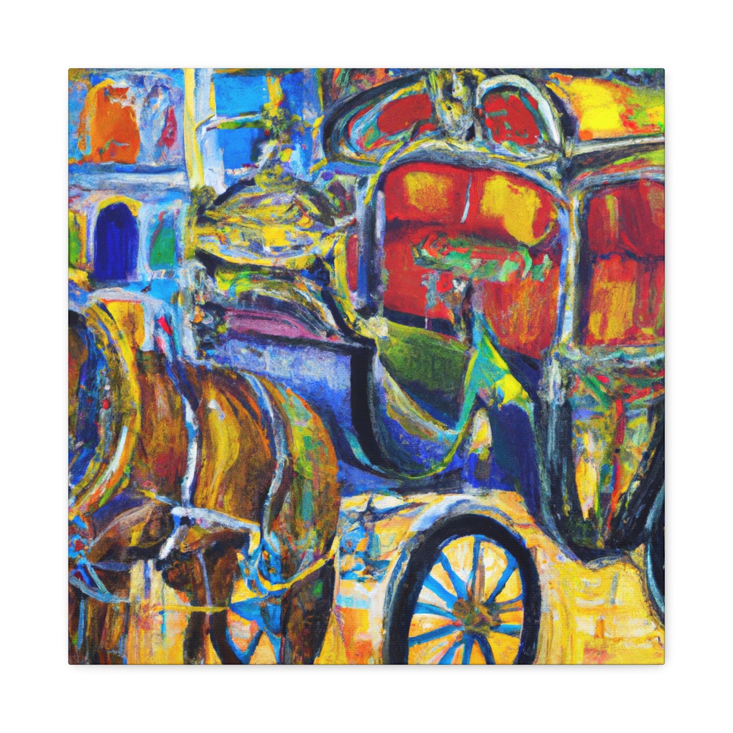 Horse and Carriage Ride - Canvas