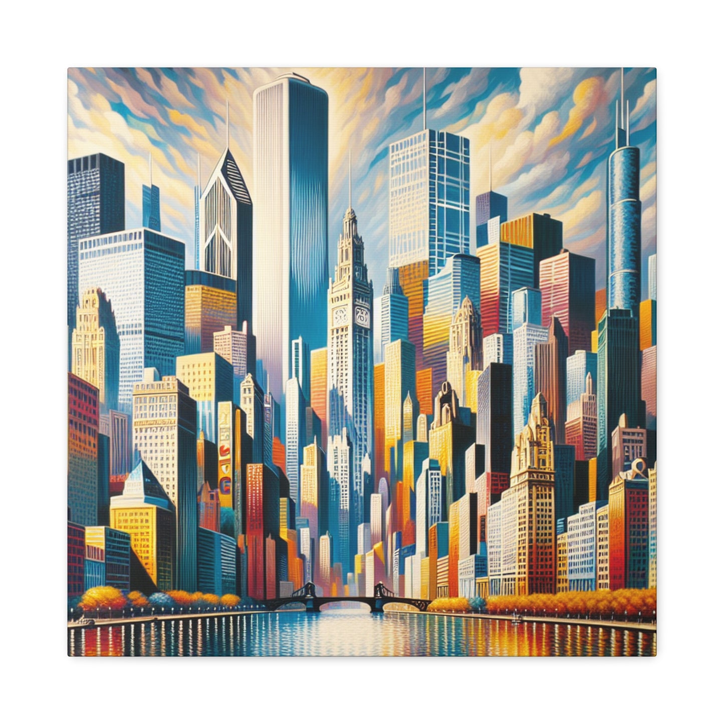 "Urban Vibrancy: Chicago Revived" - Canvas