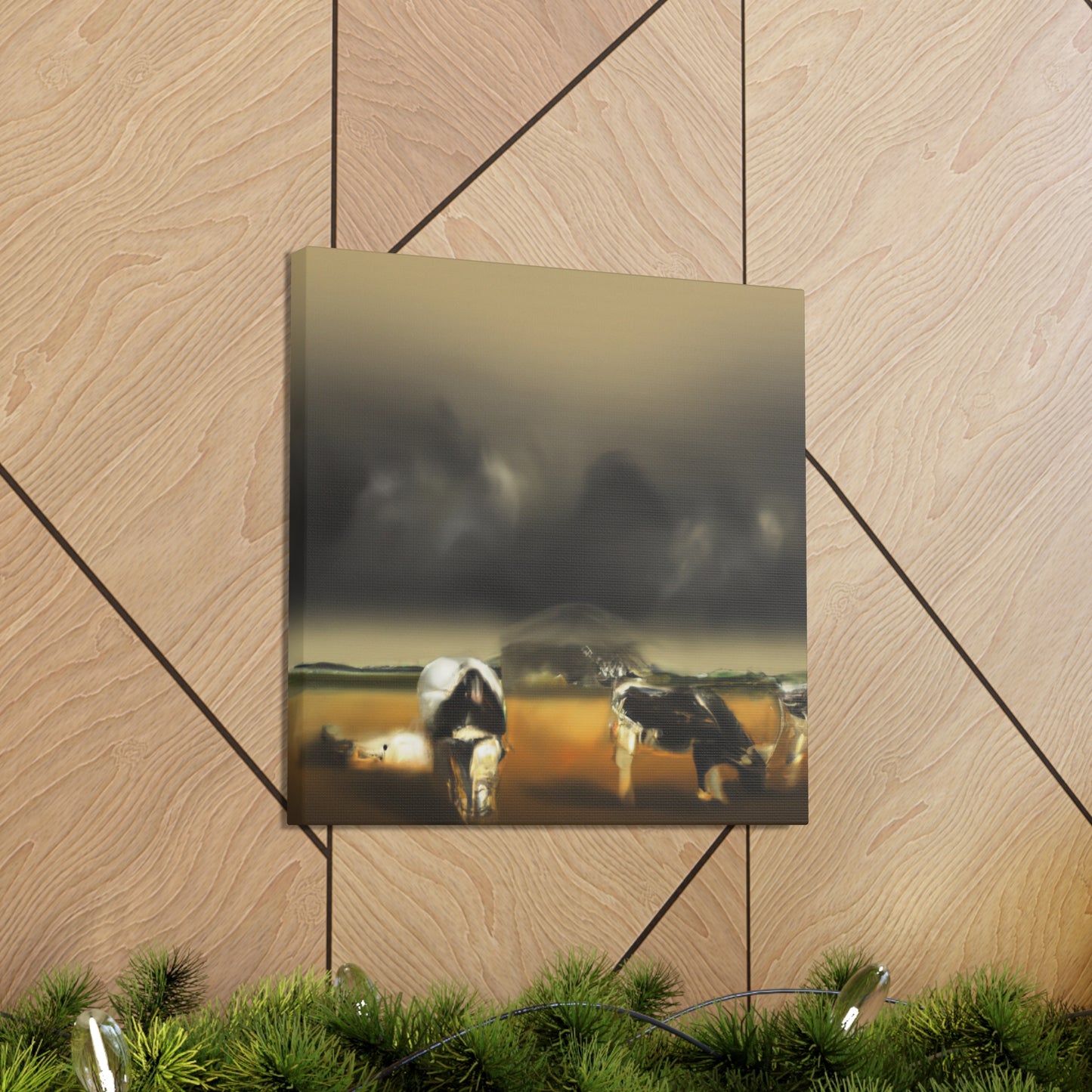 Pasture Dreaming Cow - Canvas