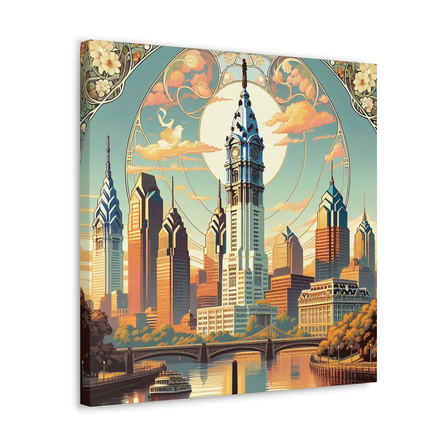 Glimmering Emerald Philadelphia - Canvas