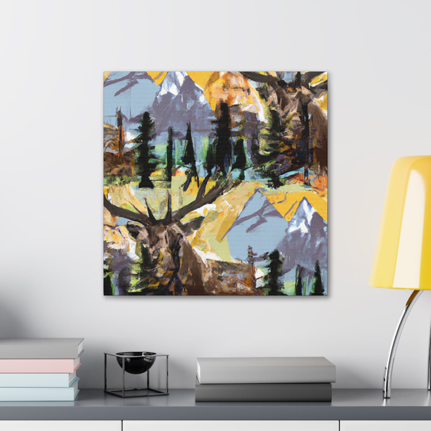 "Elk of Expressionism" - Canvas