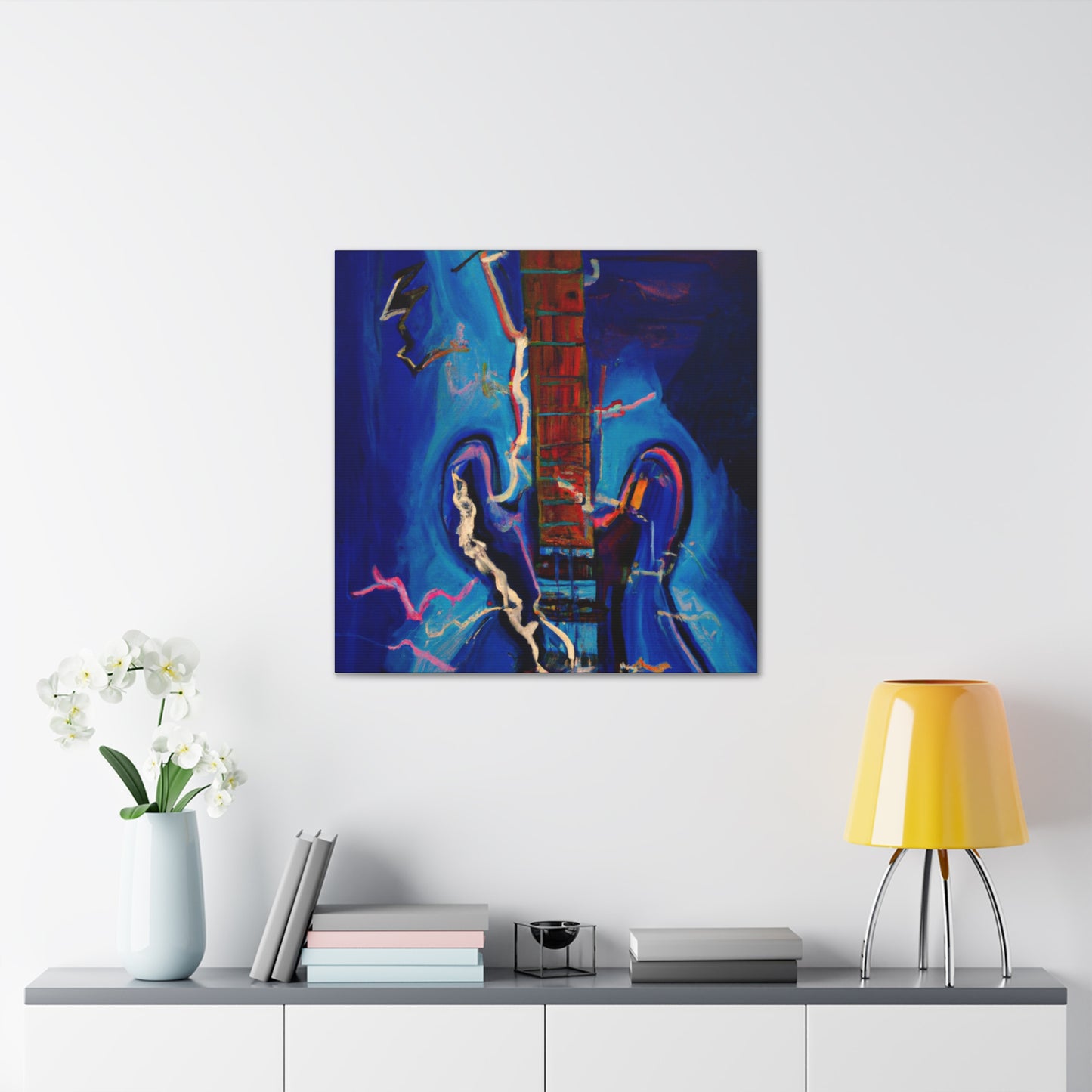 Electric Guitar Shimmering - Canvas