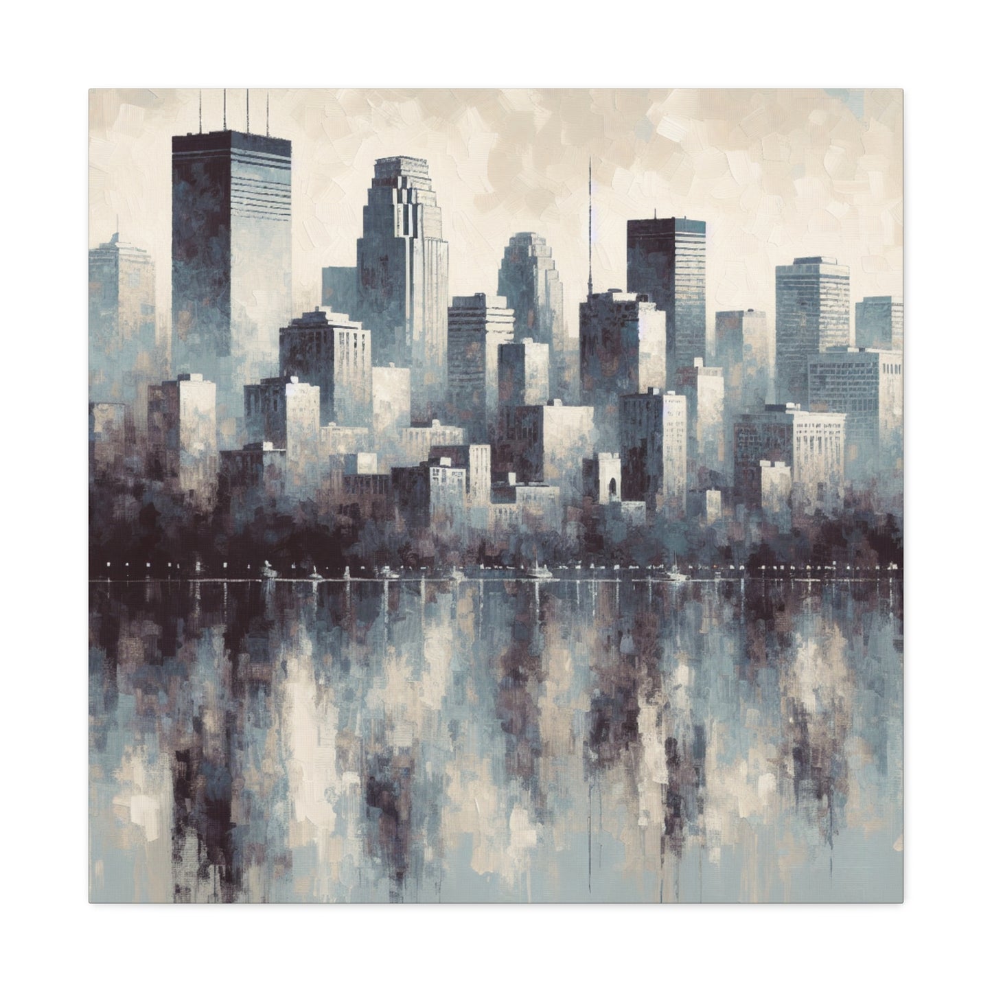 Cityscape Symphony Journey Home - Canvas