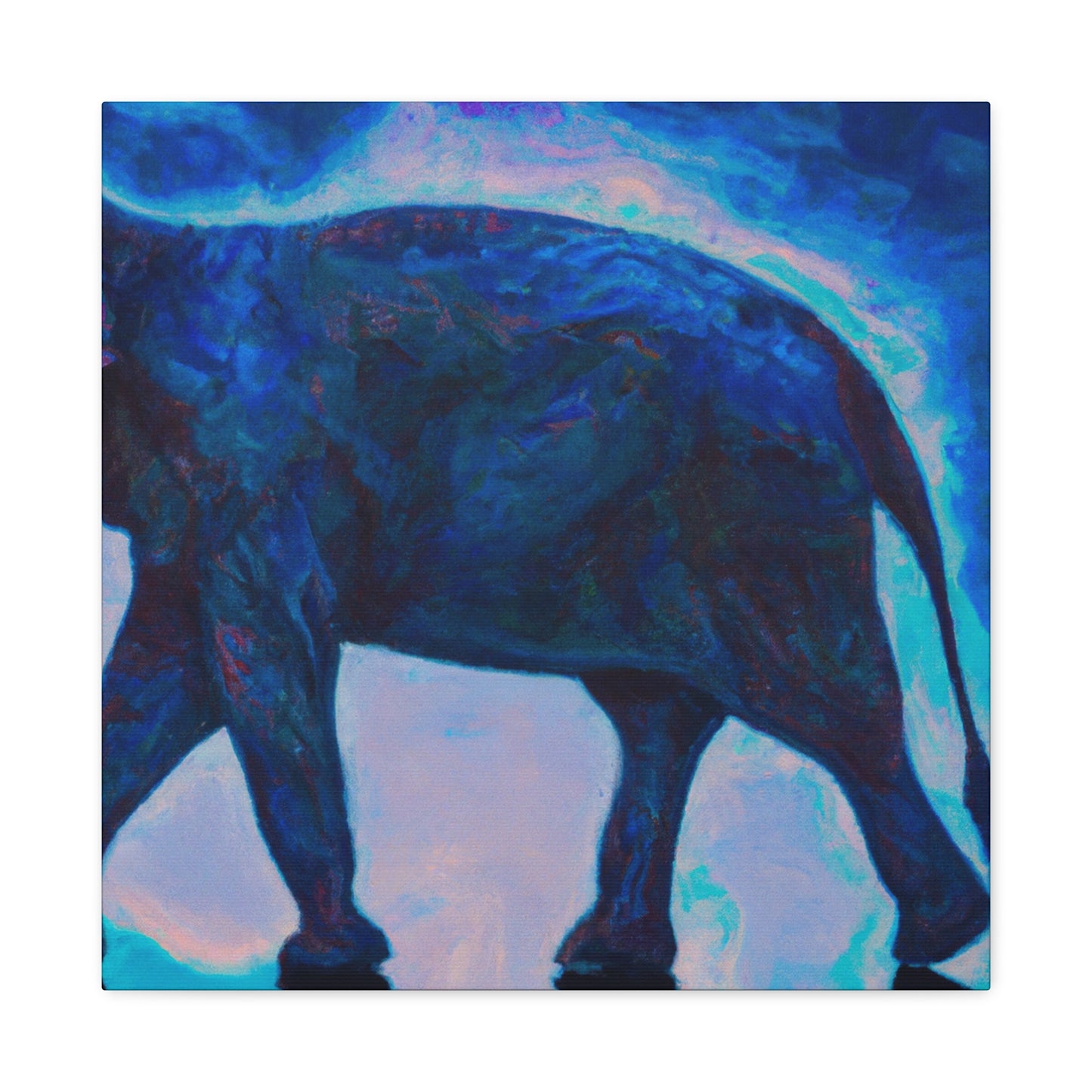 Elephant in Impressionism - Canvas