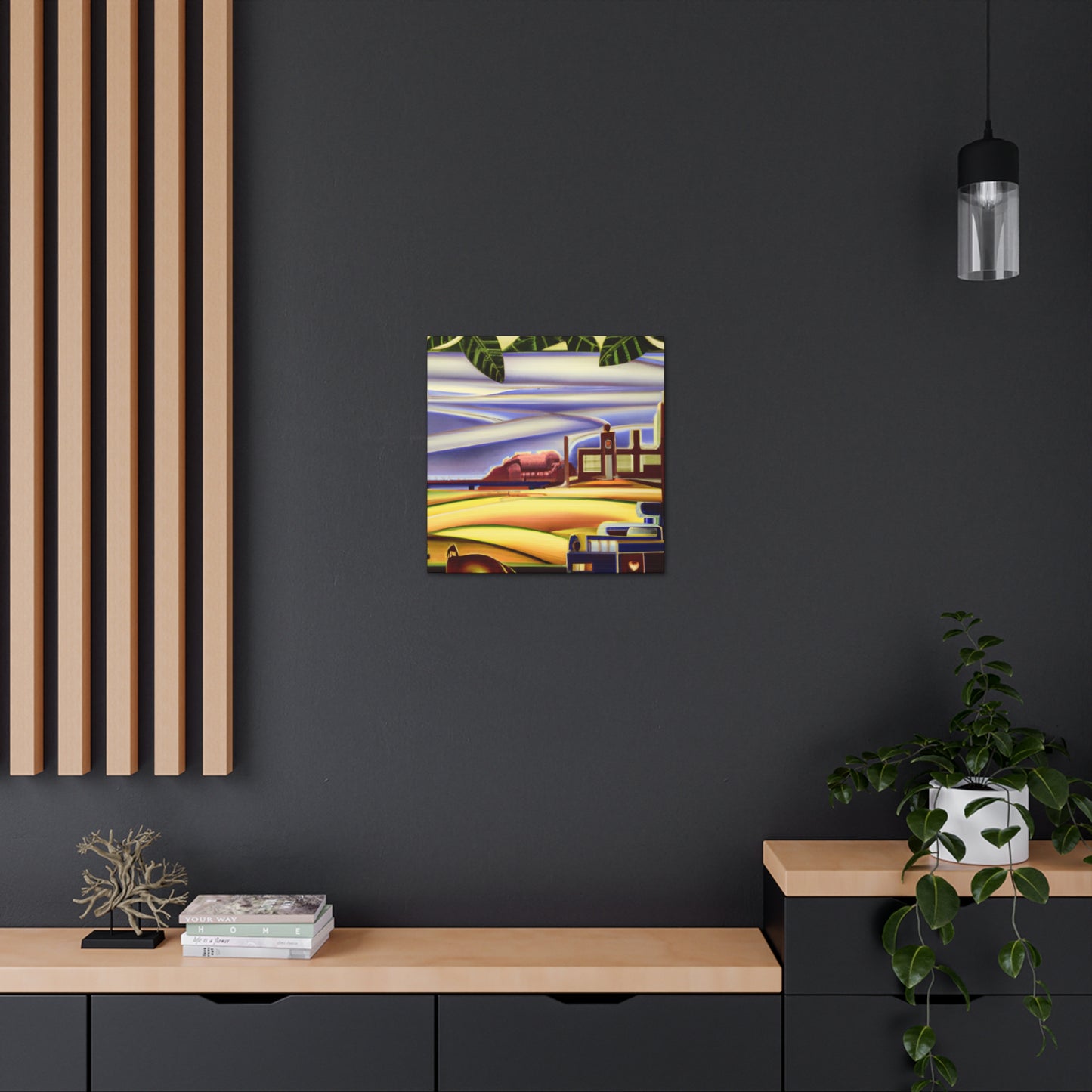 "Countryside in Art Deco" - Canvas