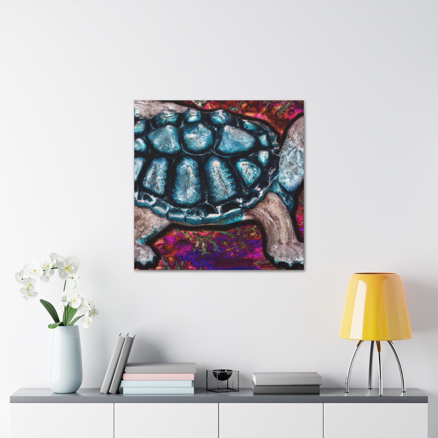 "Tortoise in Art Nouveau" - Canvas