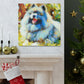 "Keeshond in Impressionism" - Canvas