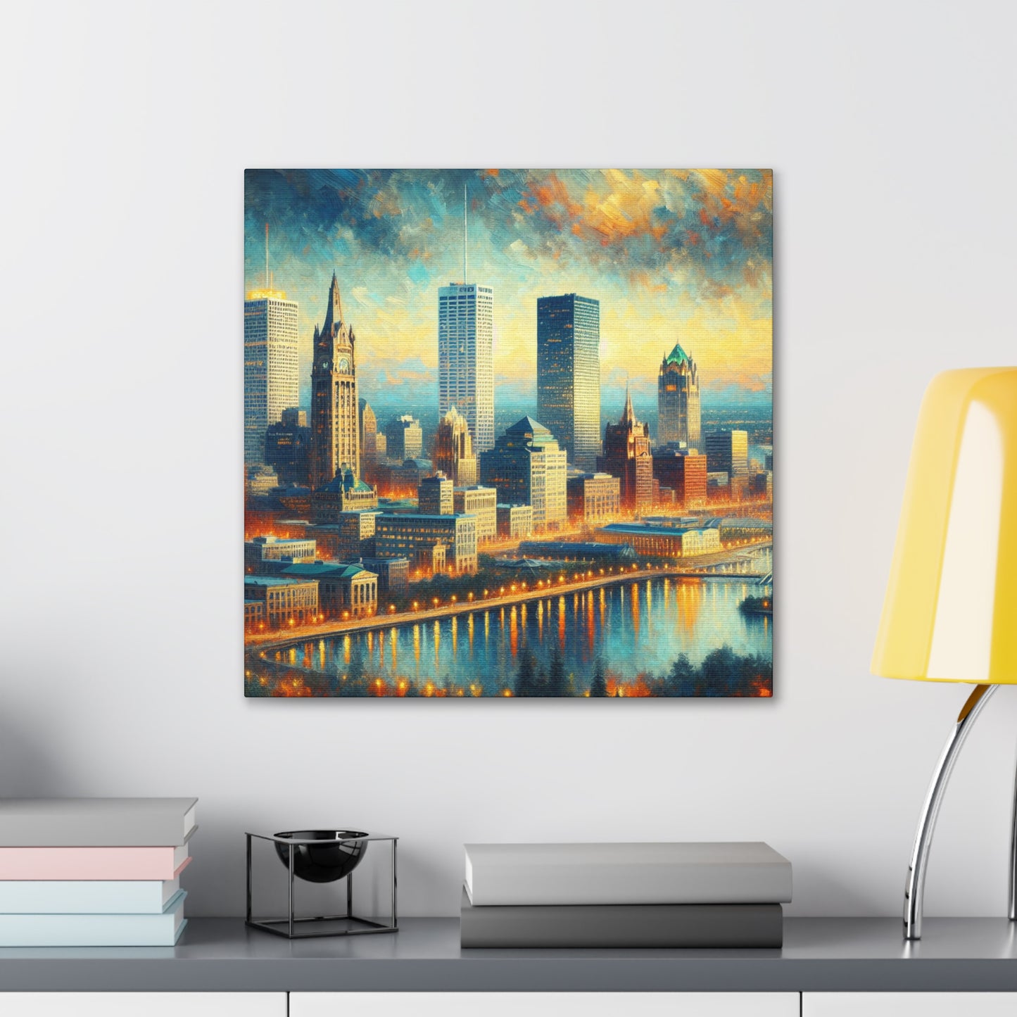 "Serene Streets of Milwaukee" - Canvas