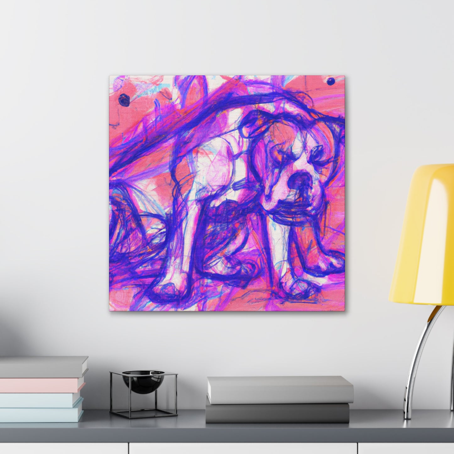 "American Bulldog Triumphant" - Canvas