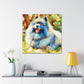 "Keeshond in Impressionism" - Canvas