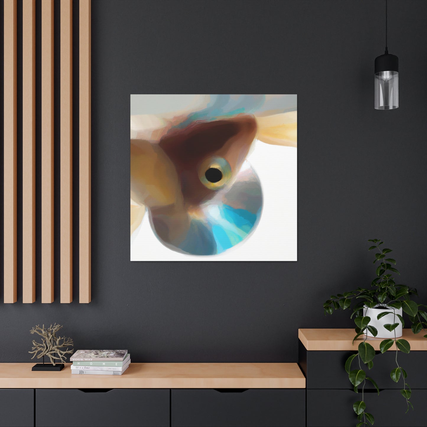 Guppies in Sunrise. - Canvas