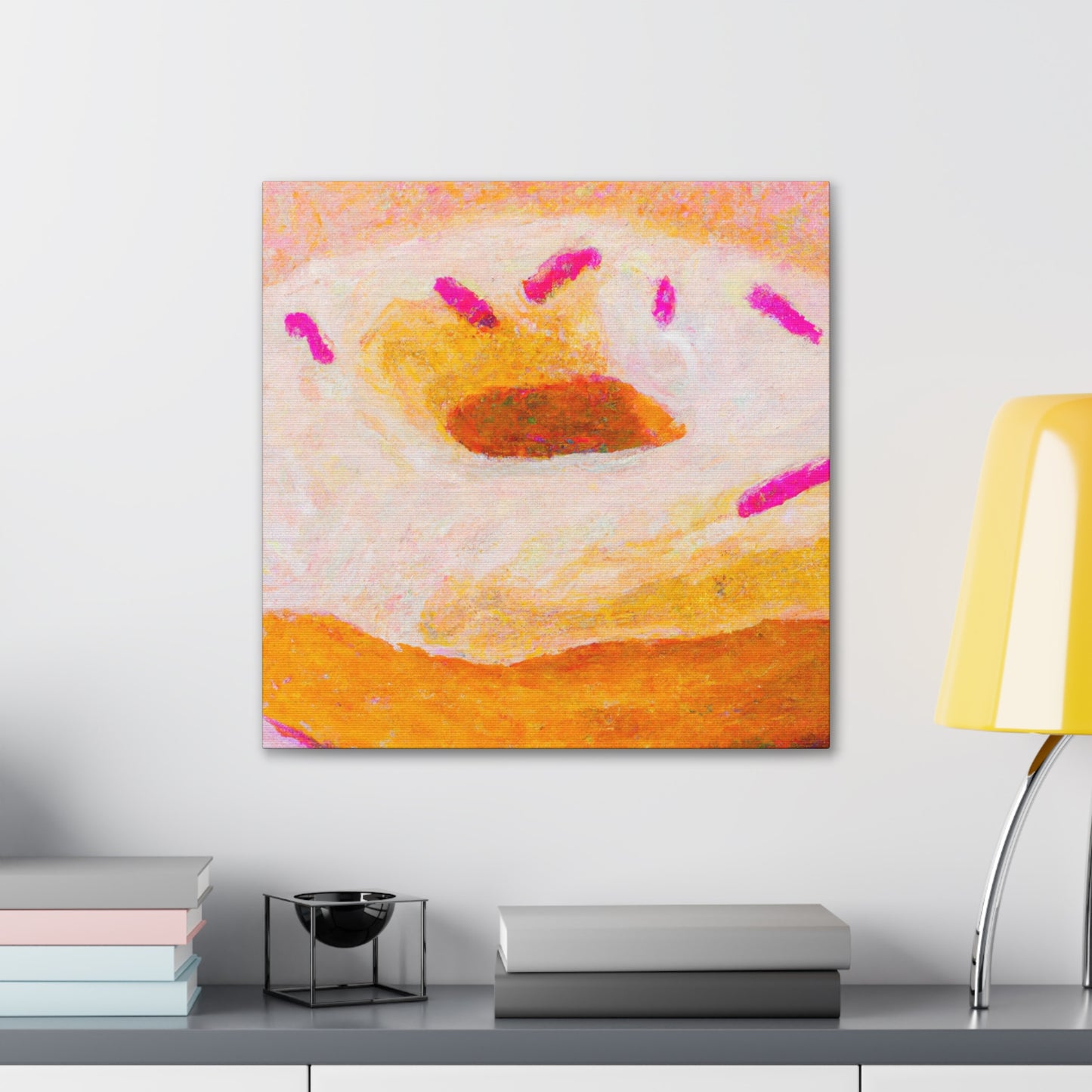 "Doughnut Delight Engulfed". - Canvas