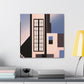 "Minimalist Art Deco Beauty" - Canvas