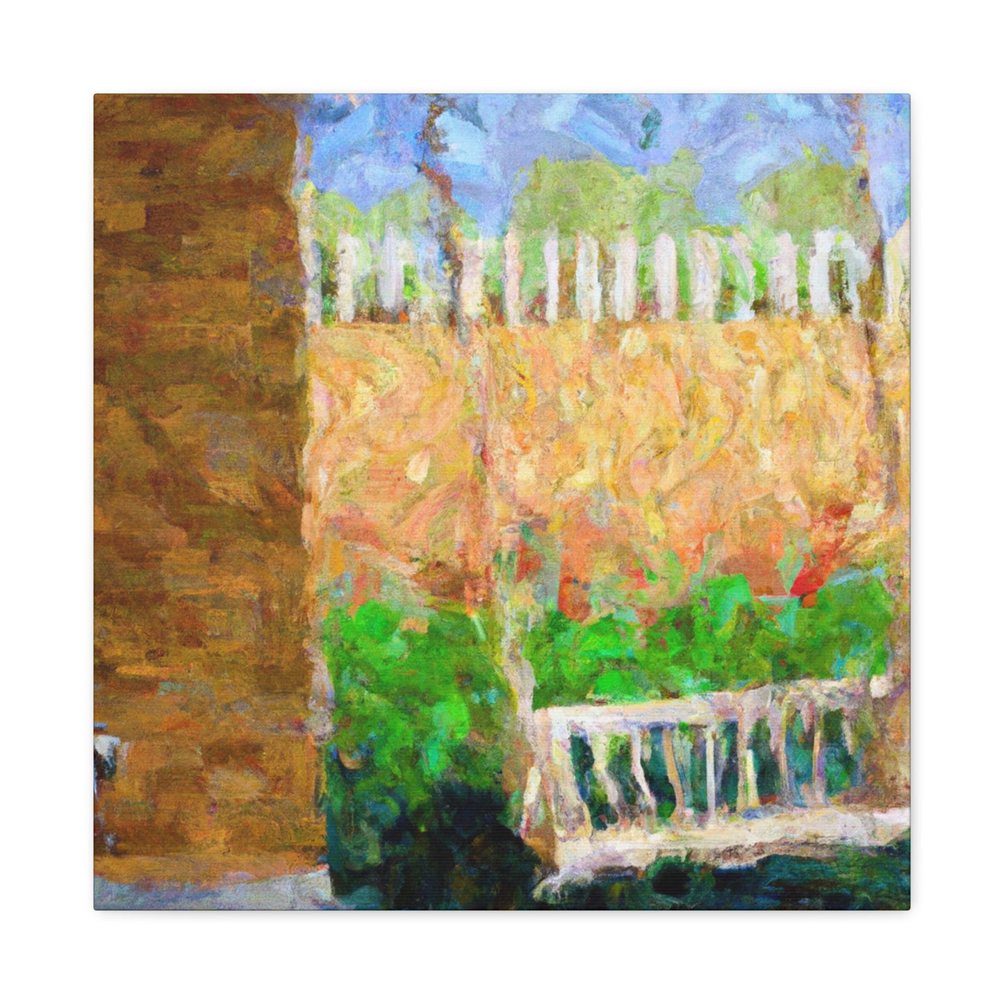 Swinging in Impressionism - Canvas