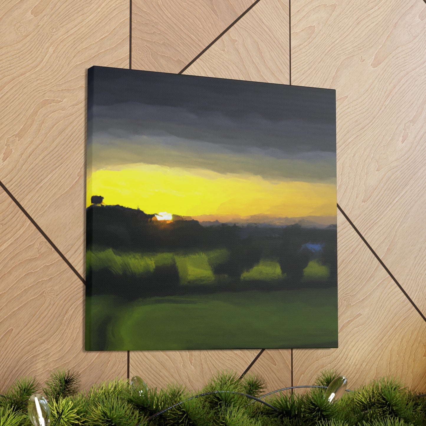 Countryside at Dawn - Canvas