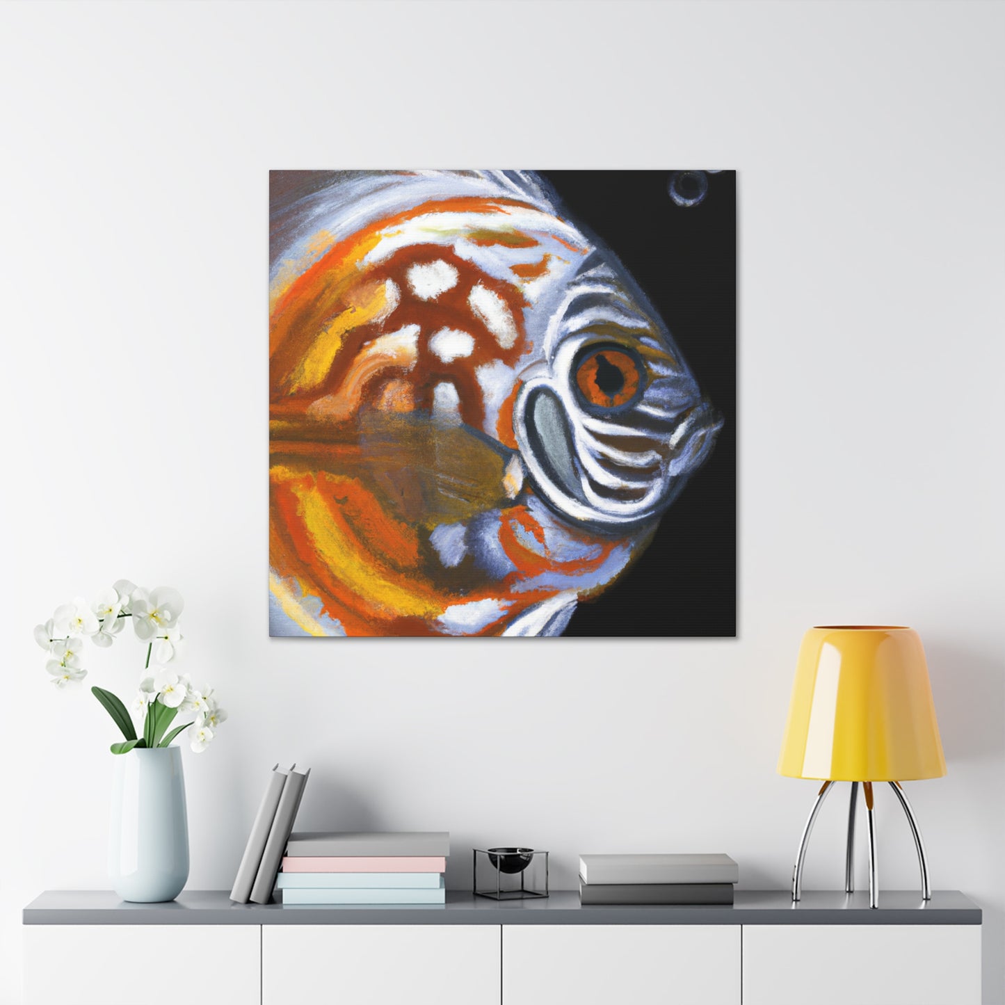 Discus in Hyperrealism - Canvas