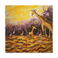 Giraffe in Abstract Form - Canvas