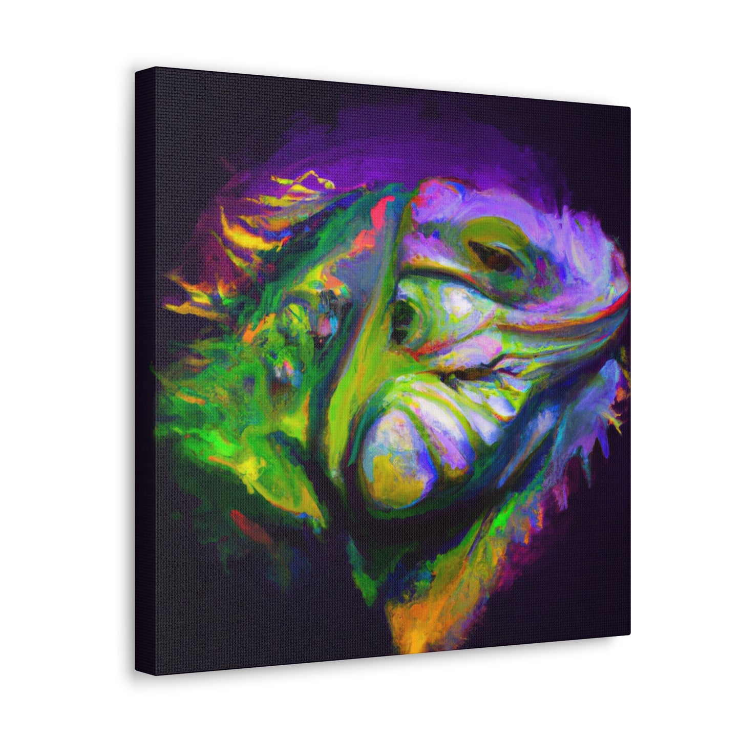 Green Iguana Dreamscape - Canvas