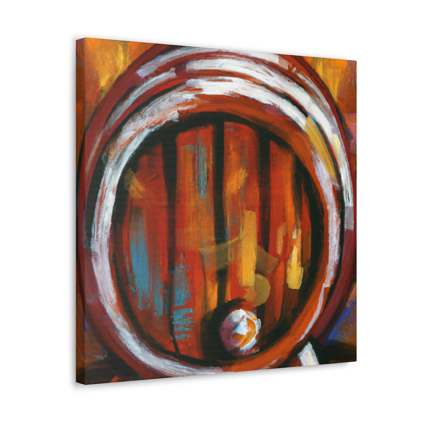 "Whisky Barrel Reflection" - Canvas