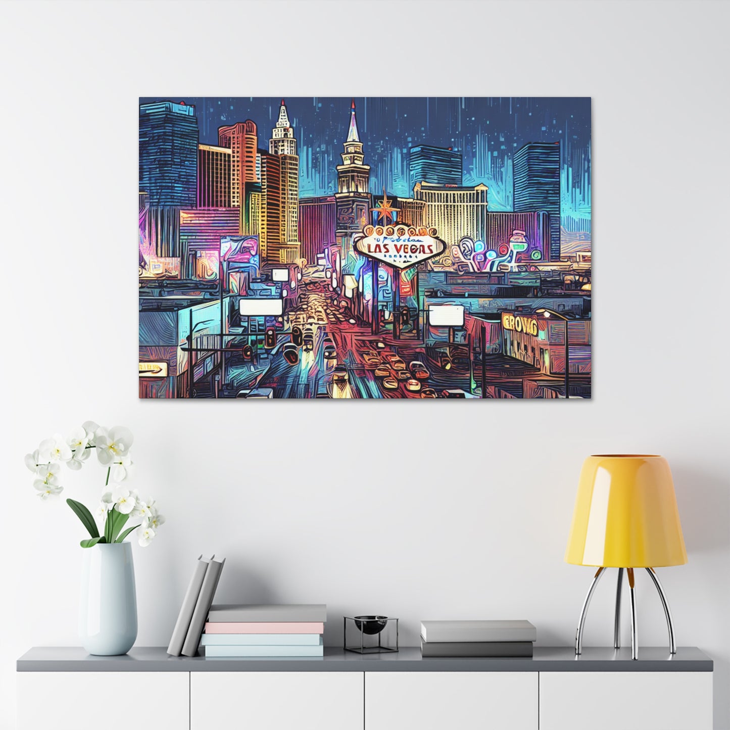 Viva Vintage Vegas Vibes - Canvas